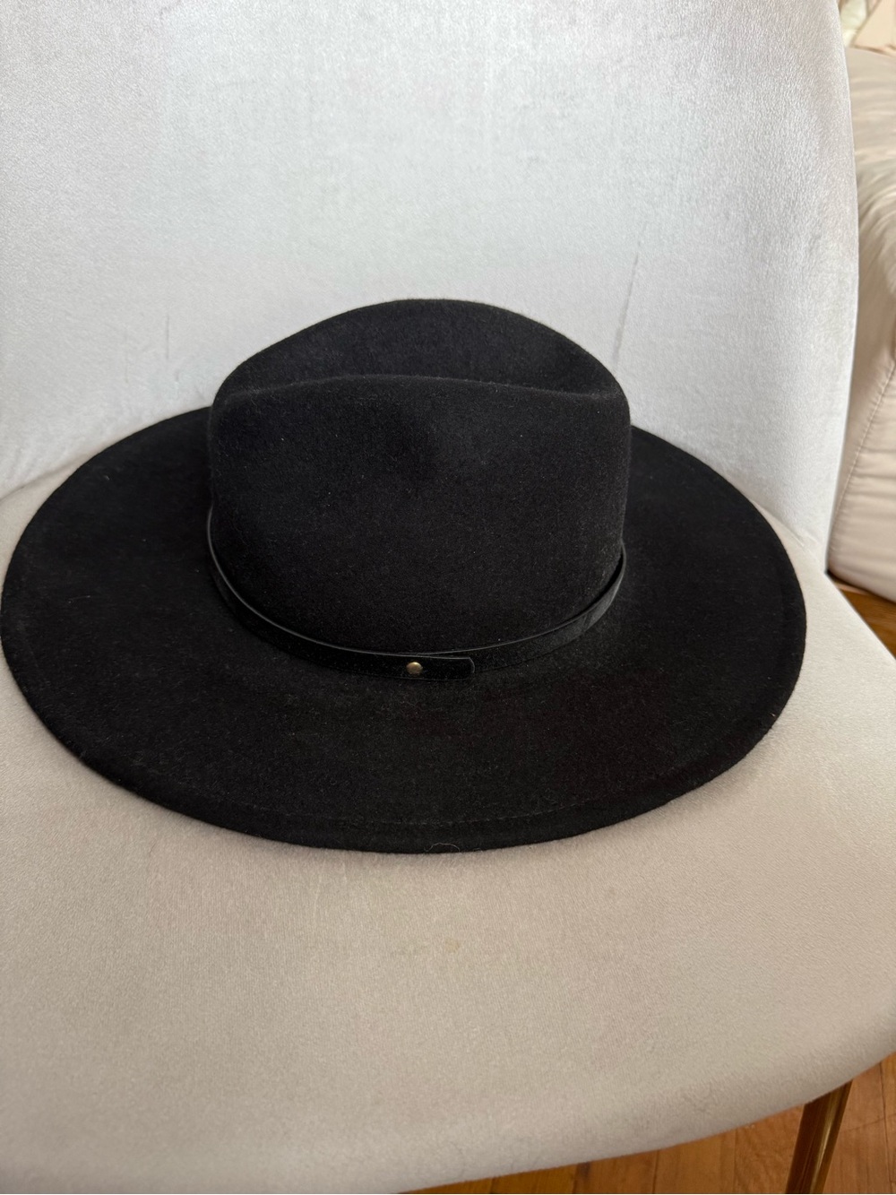 Black Wide-Brim Fedora Hat Abercrombie & Fitch